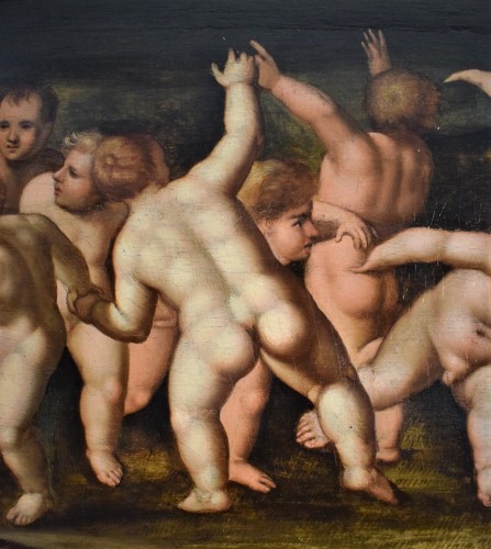 Game of &quot;Putti&quot; Flamish school 16th century - Renaissance